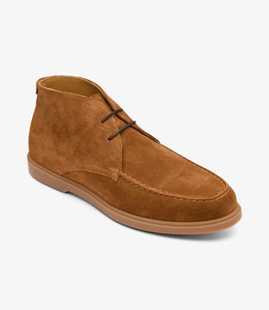 LOAKE Amalfi Desert Boot - Chestnut Brown Suede