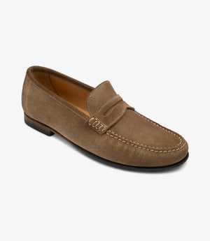 LOAKE Jefferson Loafer Shoe - Flint Suede