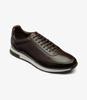 LOAKE  Bannister - Leather Sneakers -  Dark Brown